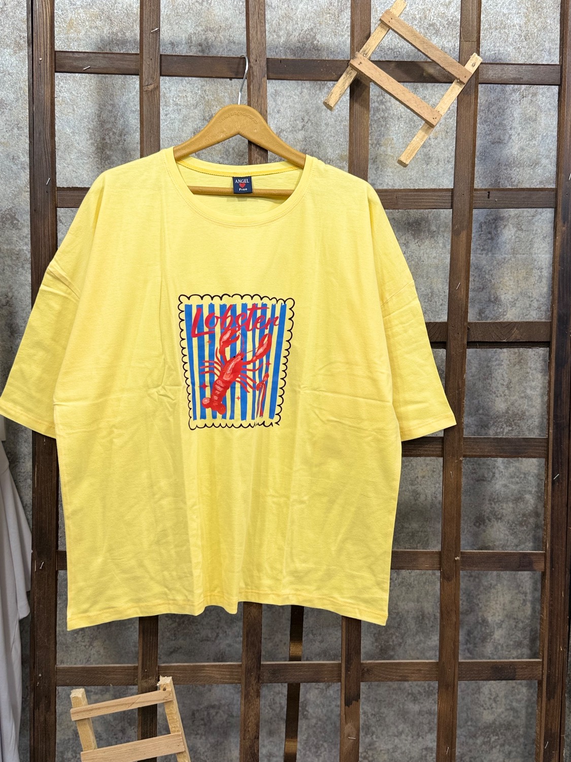 تیشرت باکسی Summer طرح Lobster